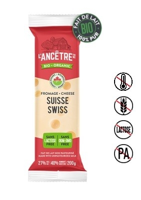 Fromage Suisse bio-Sans lactose 200g